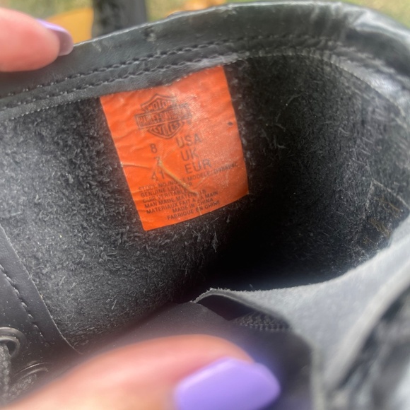 Genuine Harley Davidson Leather Boots size 8 - Picture 5 of 5